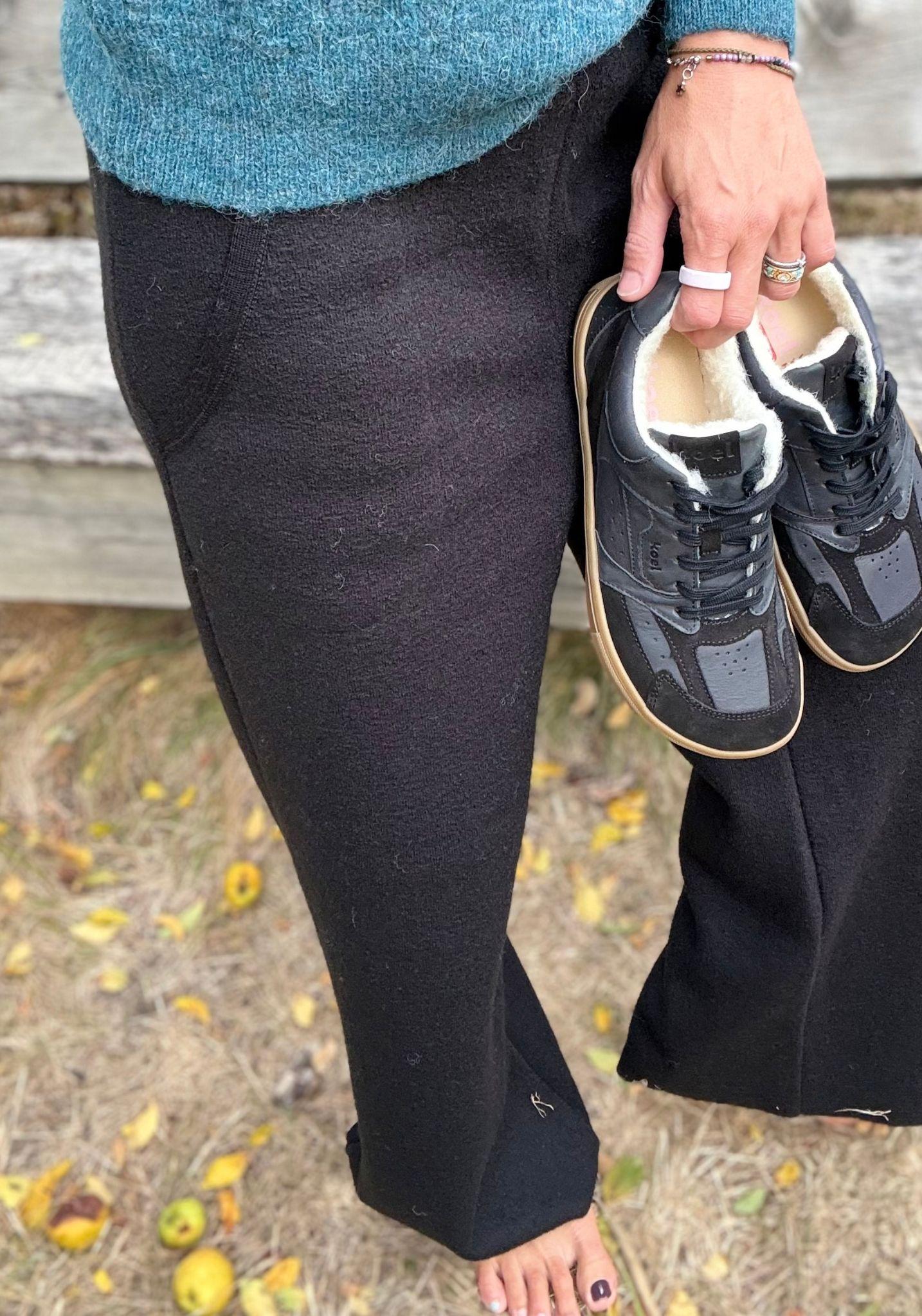 Sneakers Barefoot îmblăniți - Havelle Black
