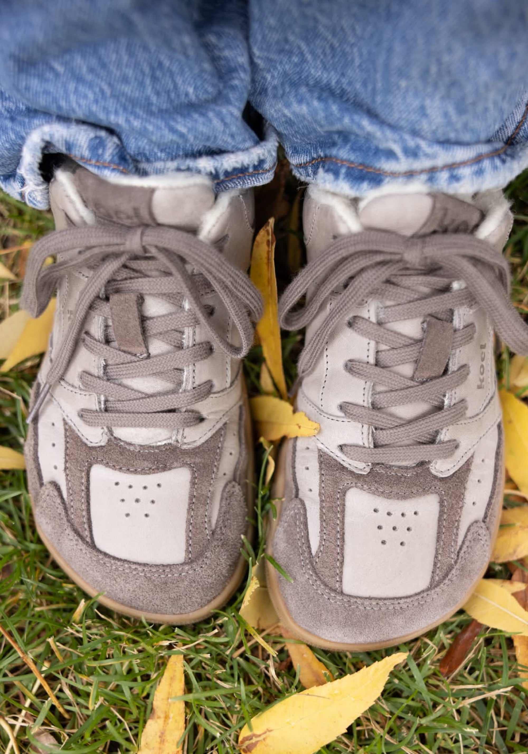Sneakers Barefoot îmblăniți - Havelle Taupe