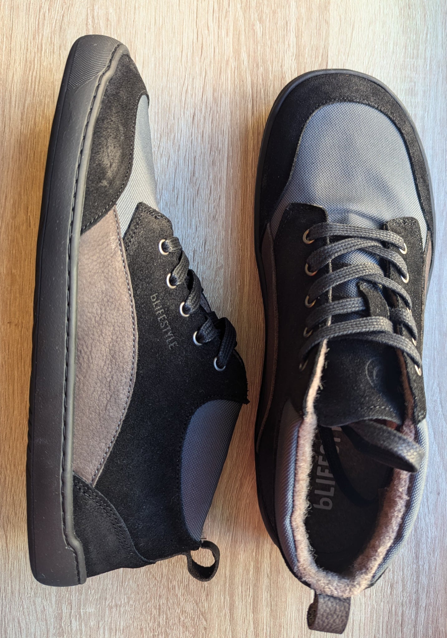 Sneakers Barefoot îmblăniți - Revived Black