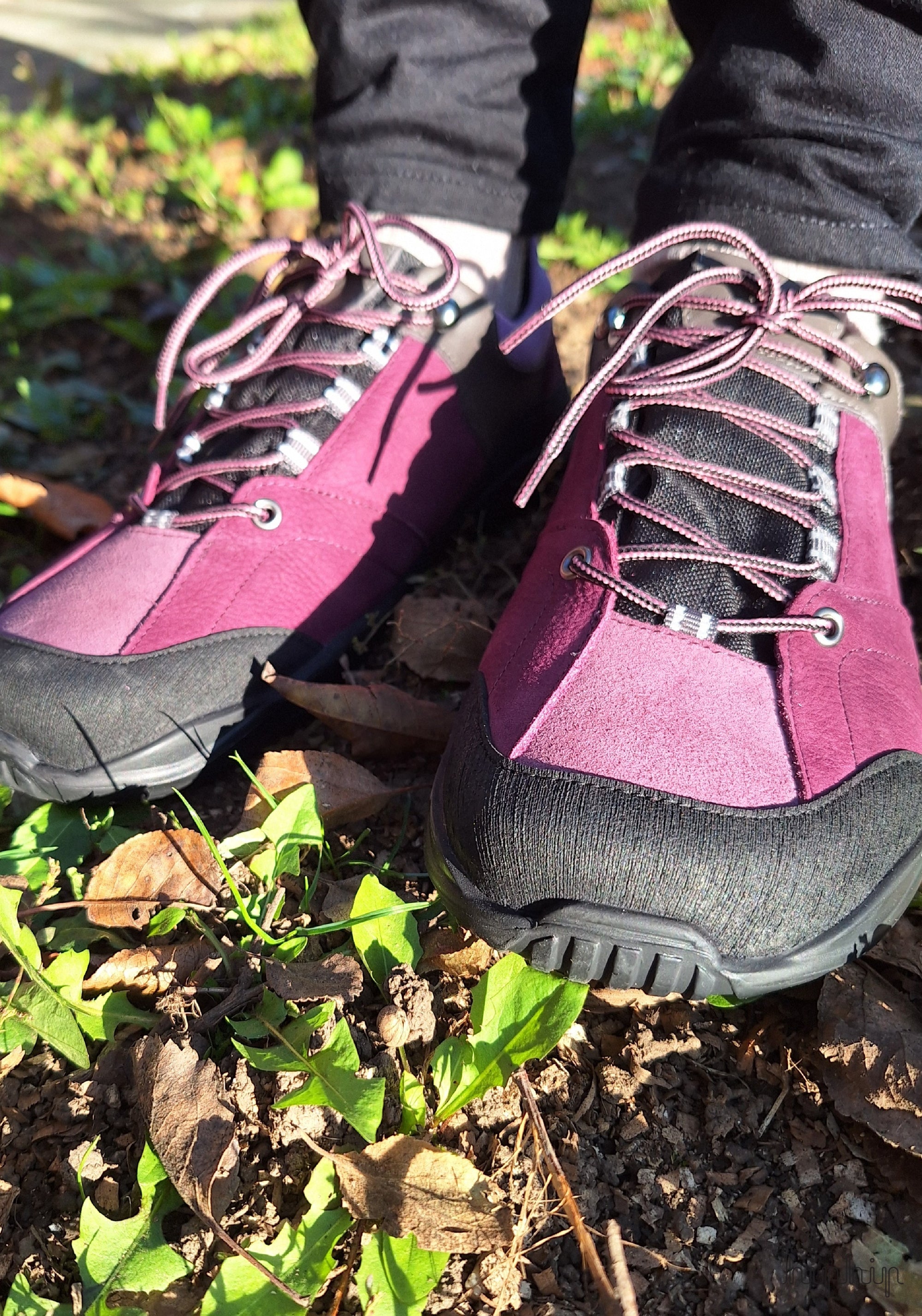 Sneakers Barefoot impermeabili femei - Trekk Style Plum BLifestyle HipHip.ro