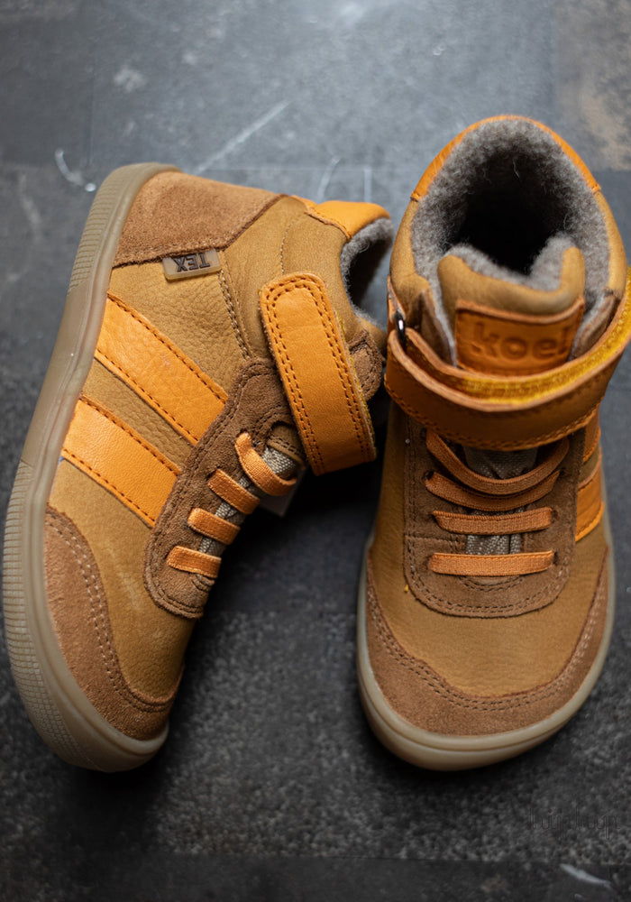 Sneakers Barefoot impermeabili îmblăniți - Daniel Cognac Koel HipHip.ro