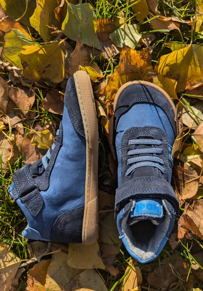 Sneakers Barefoot impermeabili îmblăniți - Devo Blue Koel HipHip.ro