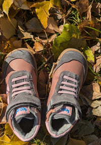 Sneakers Barefoot impermeabili îmblăniți - Devo Pink Koel HipHip.ro