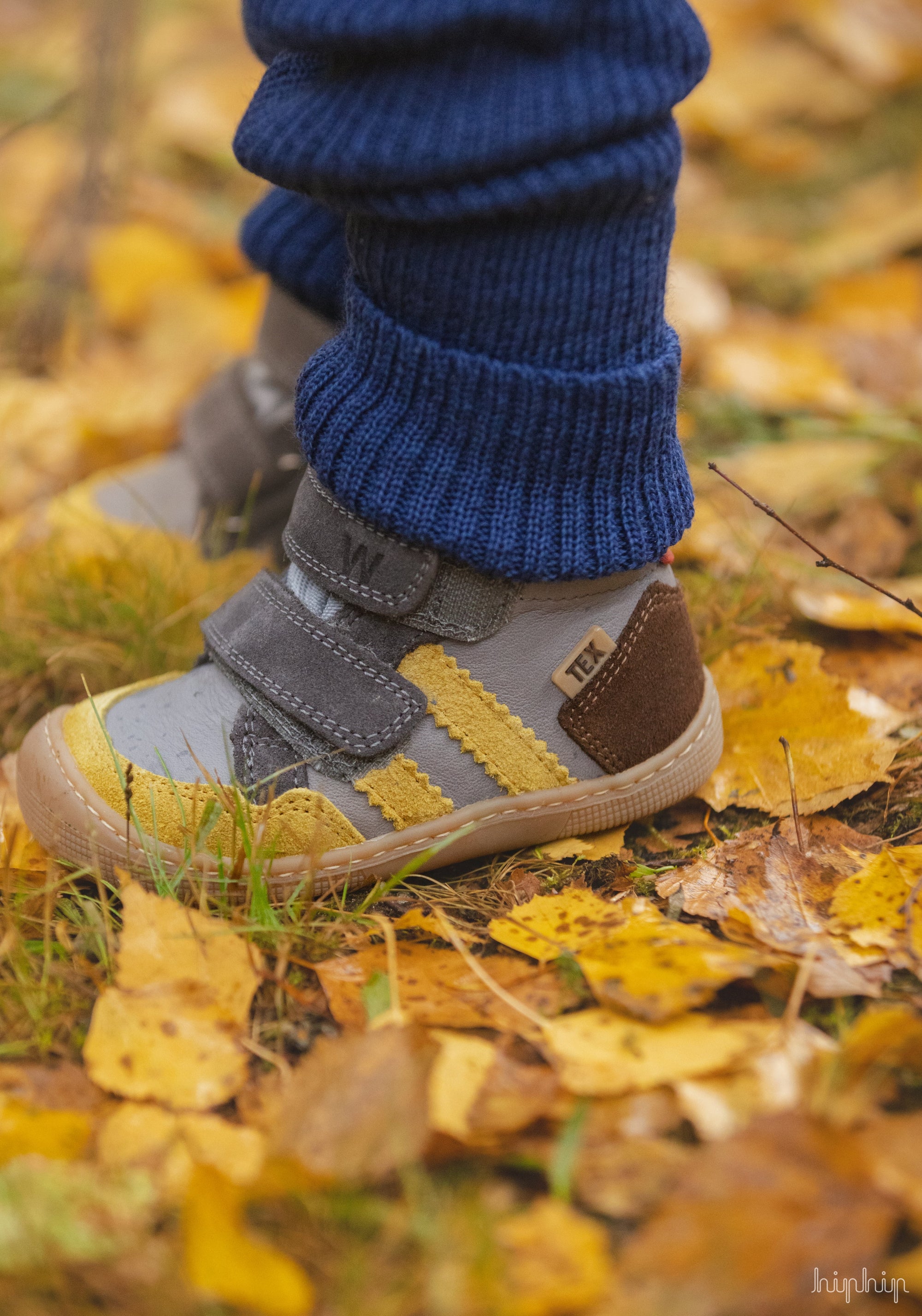 Sneakers Barefoot impermeabili îmblăniți - Kurt Wide Grey Koel HipHip.ro