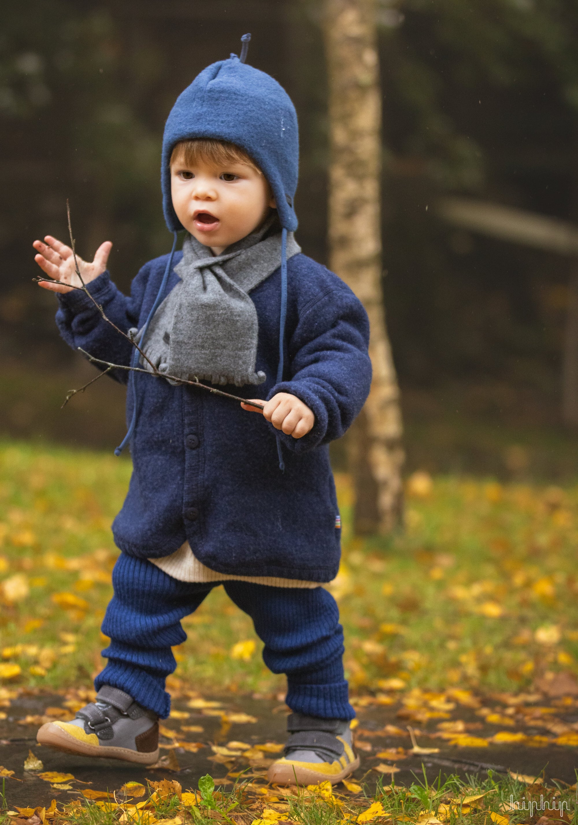 Sneakers Barefoot impermeabili îmblăniți - Kurt Wide Grey Koel HipHip.ro