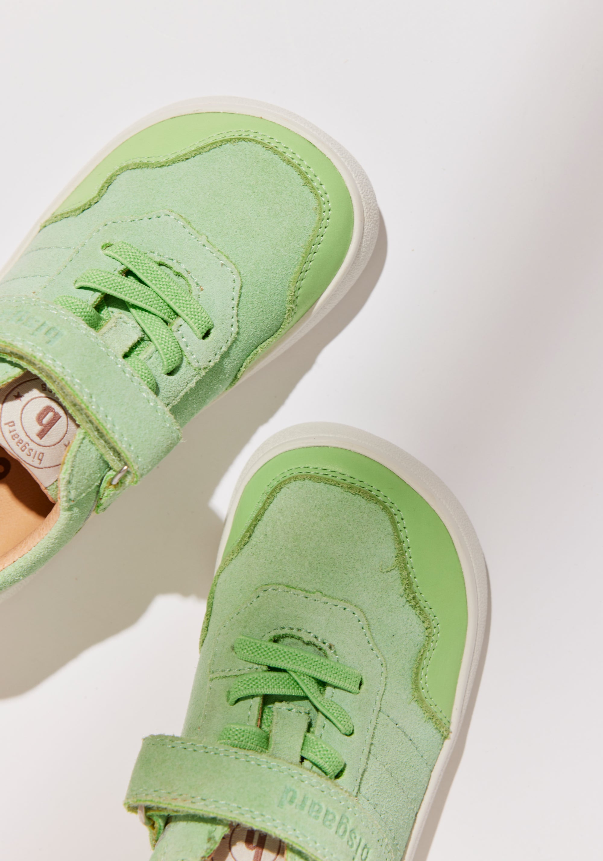 Sneakers Barefoot piele întoarsă - Baloo Green Apple