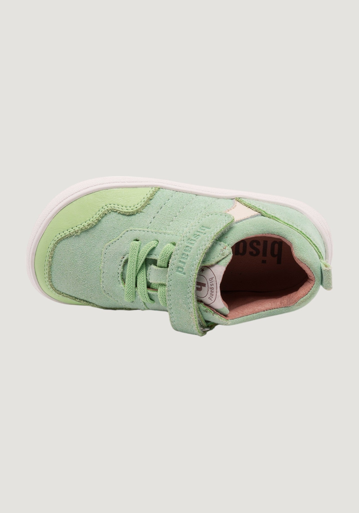 Sneakers Barefoot piele întoarsă - Baloo Green Apple