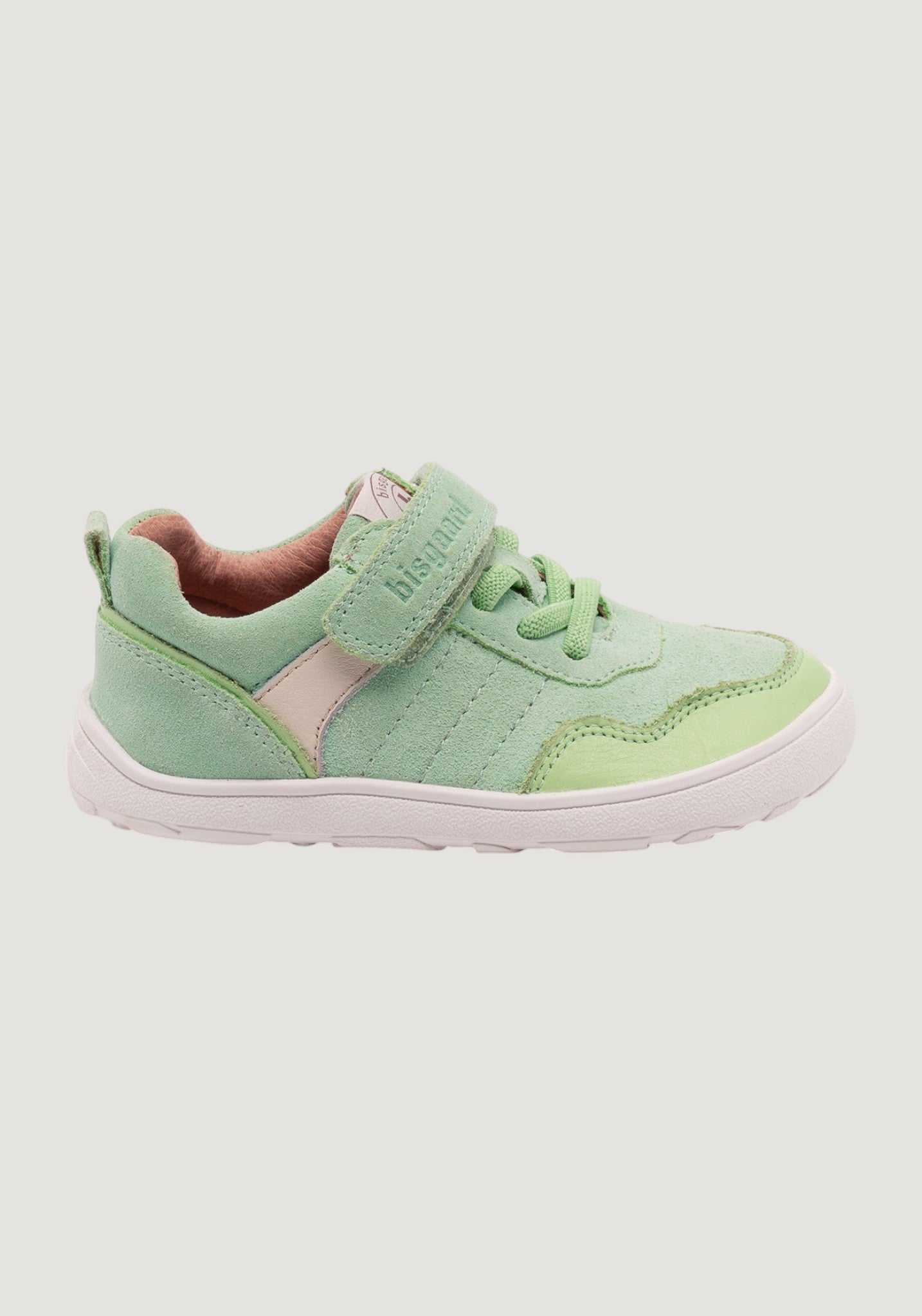 Sneakers Barefoot piele întoarsă - Baloo Green Apple