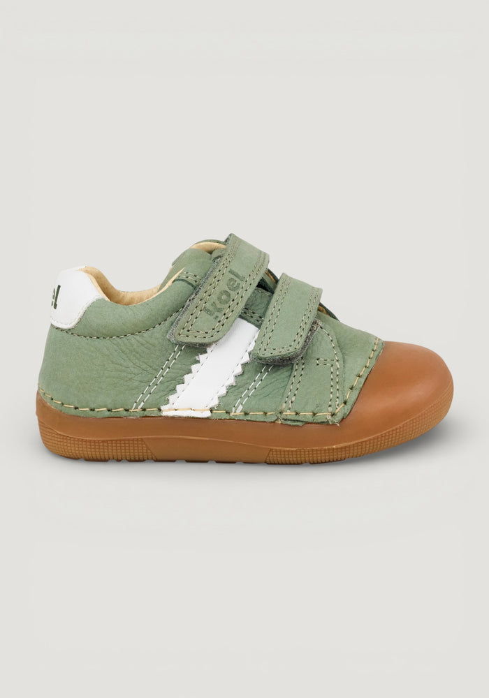 Sneakers Barefoot Wide din piele - Archie Olive