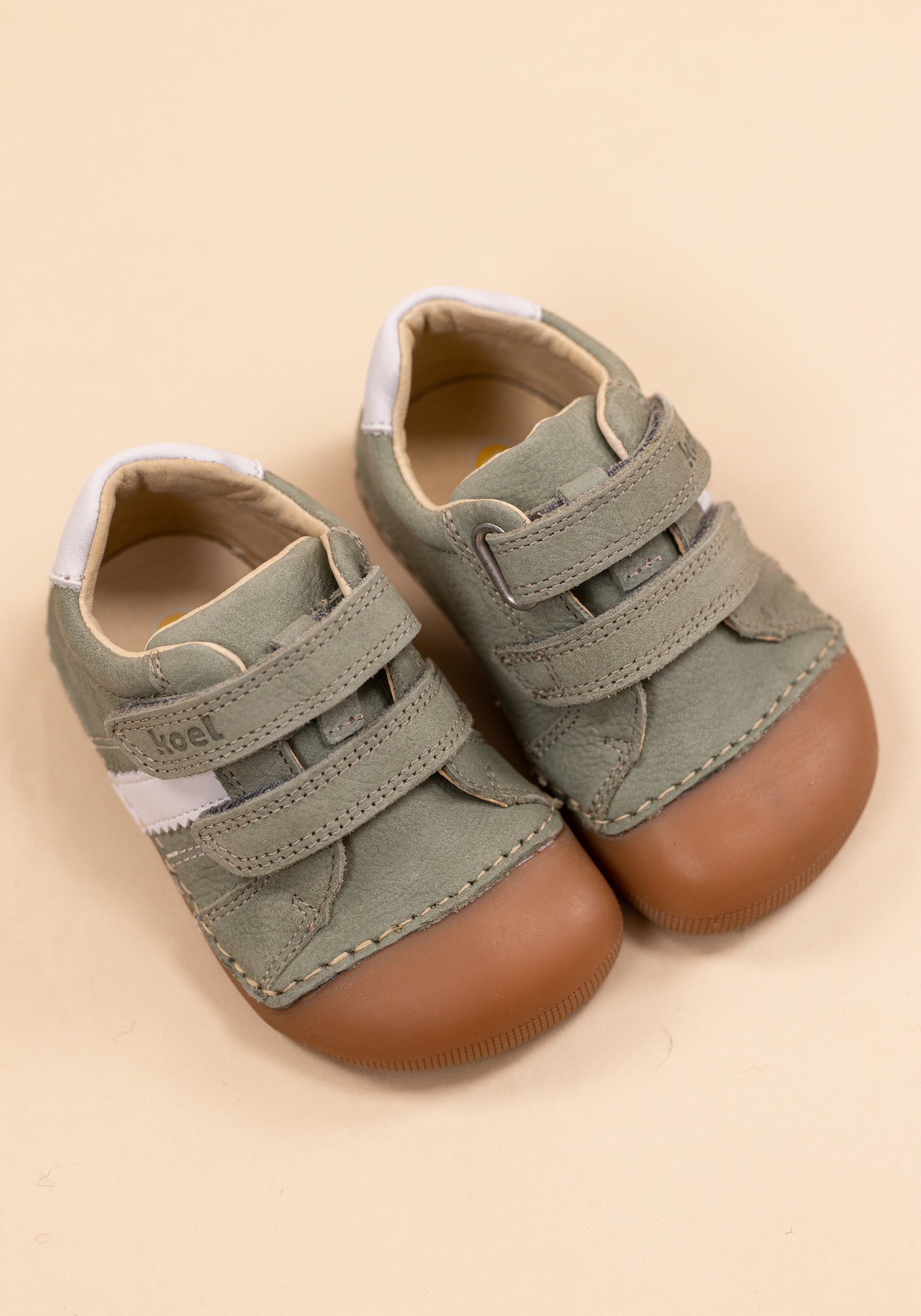 Sneakers Barefoot Wide din piele - Archie Olive