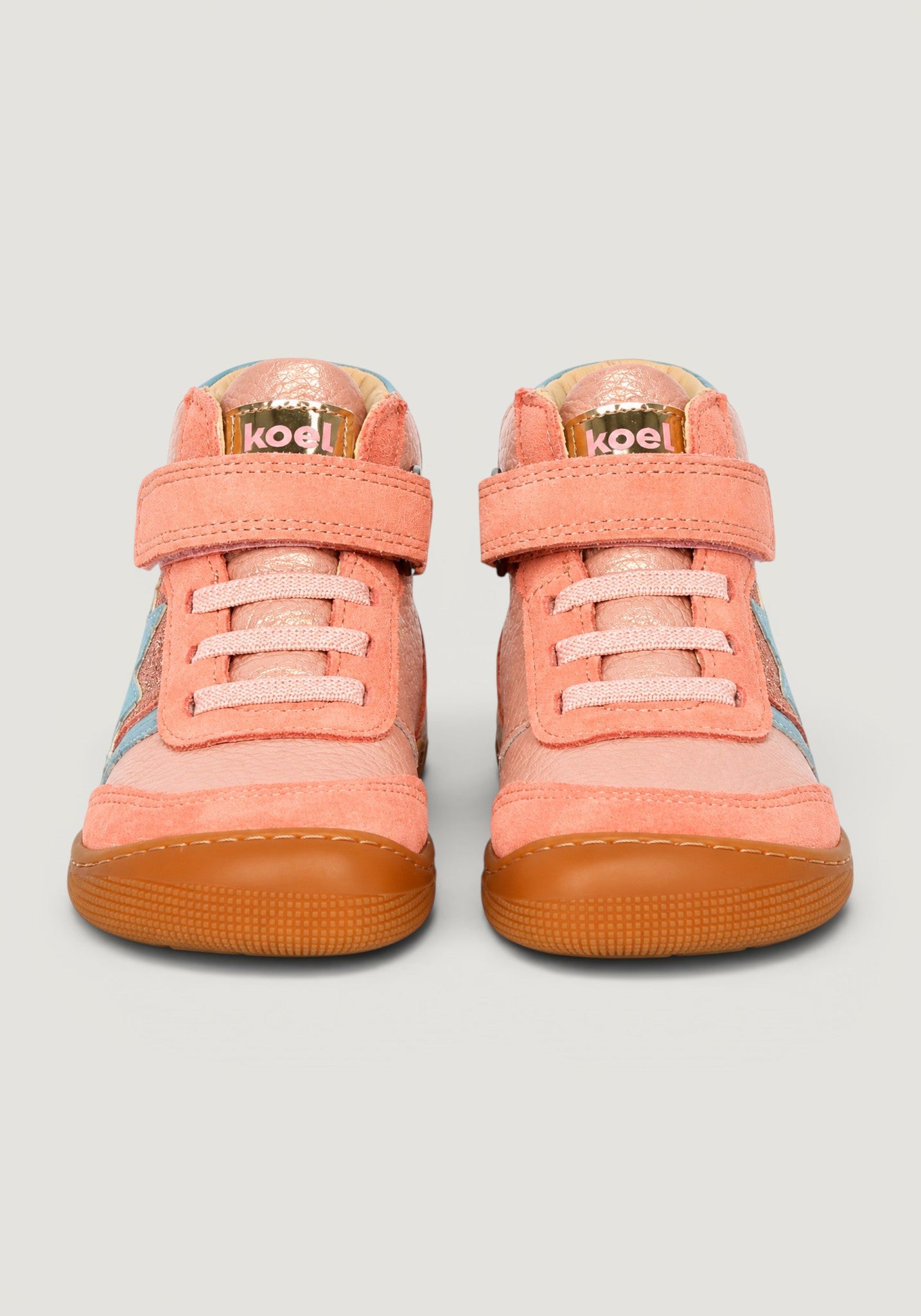 Sneakers Barefoot Wide din piele - Daro Old Pink