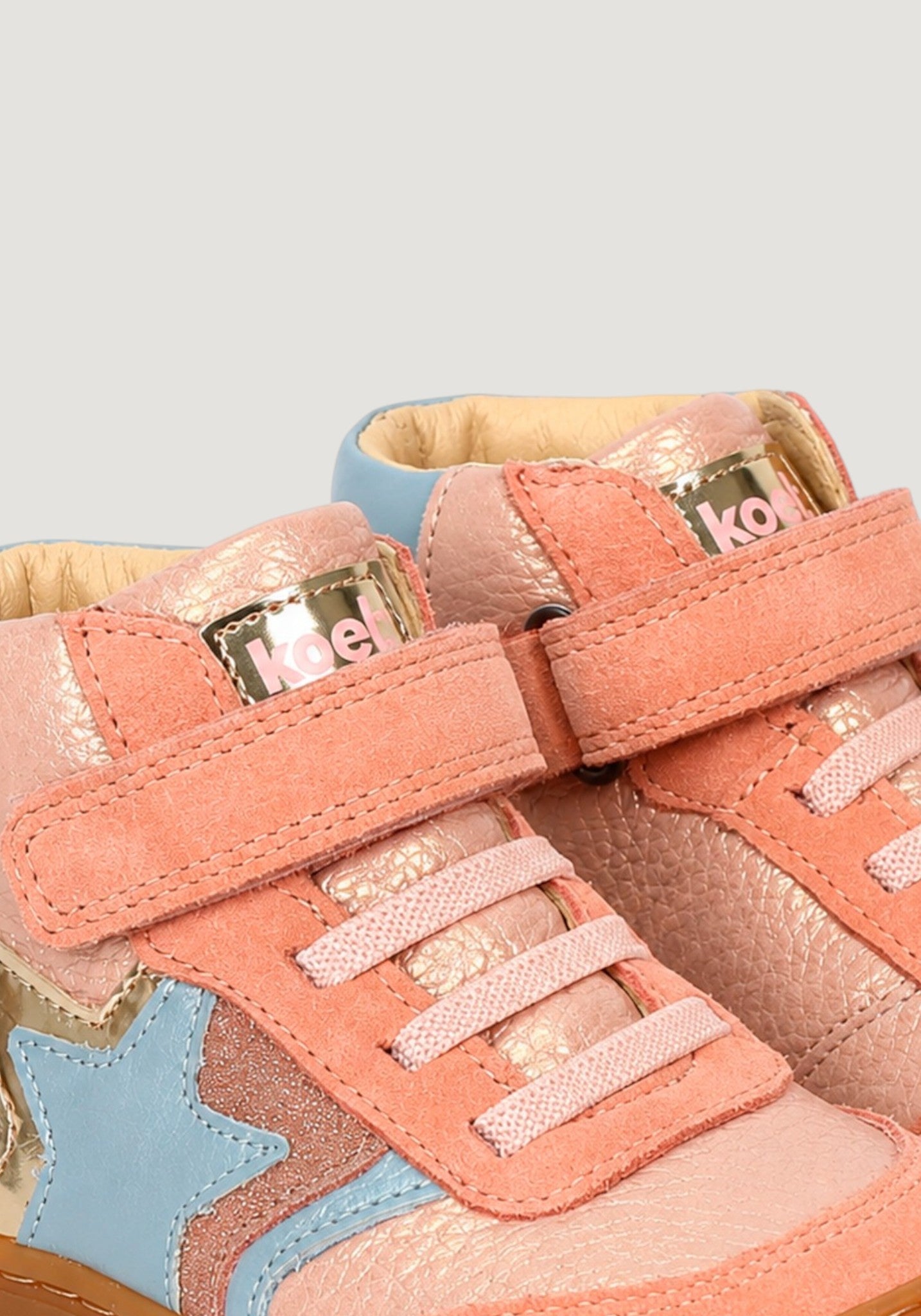 Sneakers Barefoot Wide din piele - Daro Old Pink