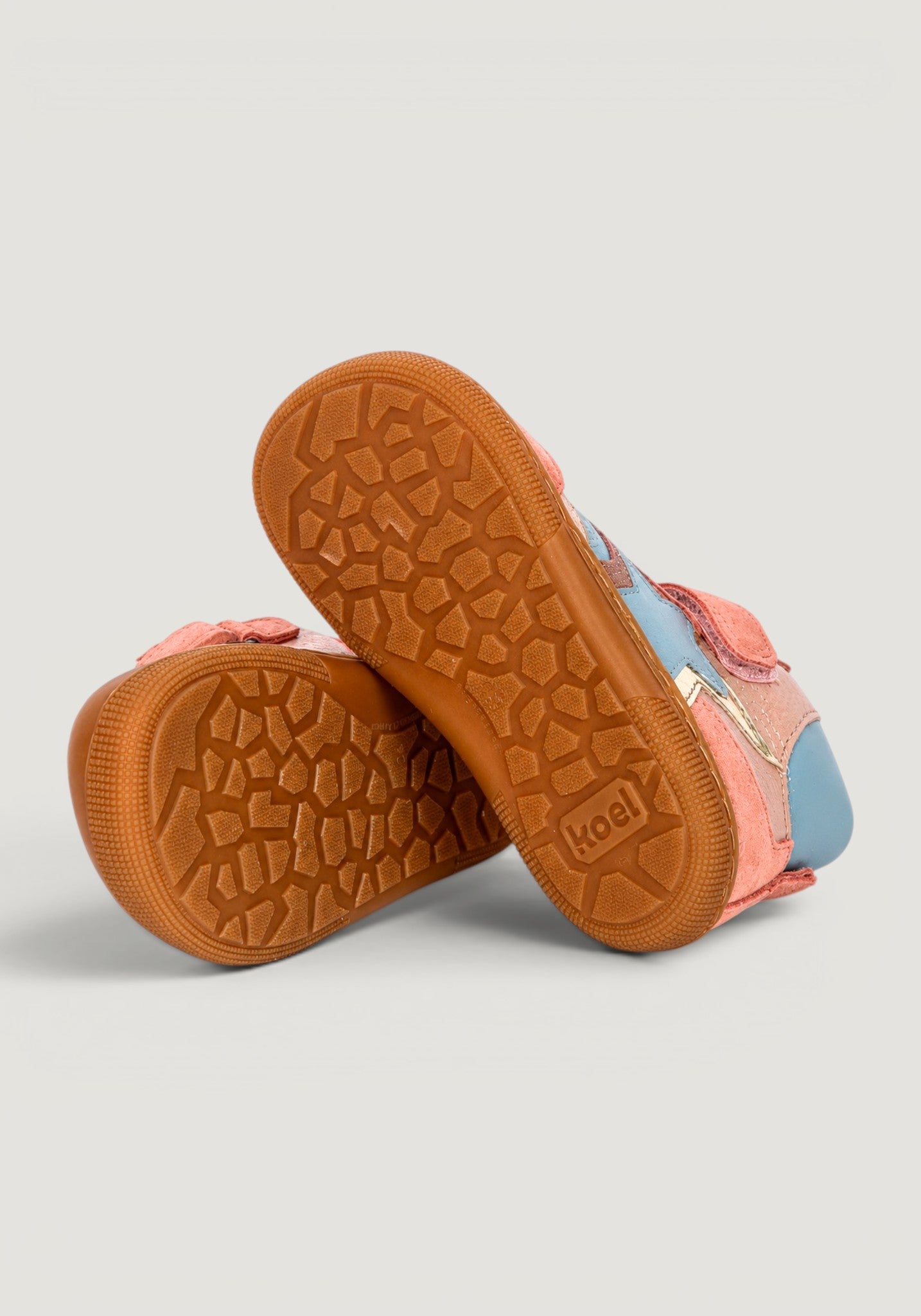 Sneakers Barefoot Wide din piele - Daro Old Pink