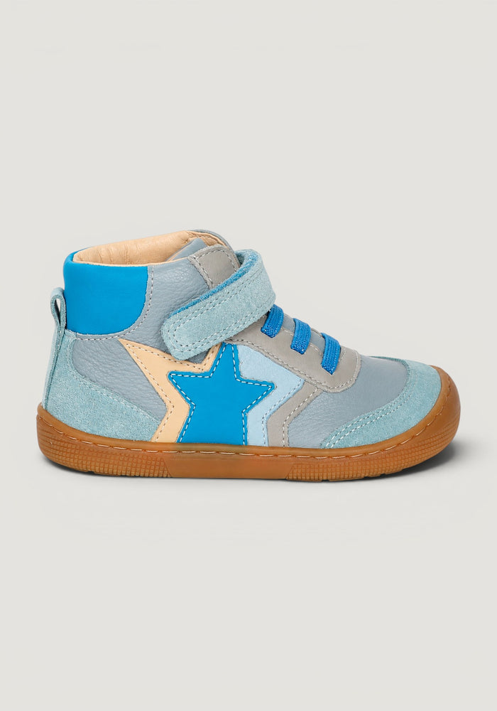 Sneakers Barefoot Wide din piele - Daro Turquoise