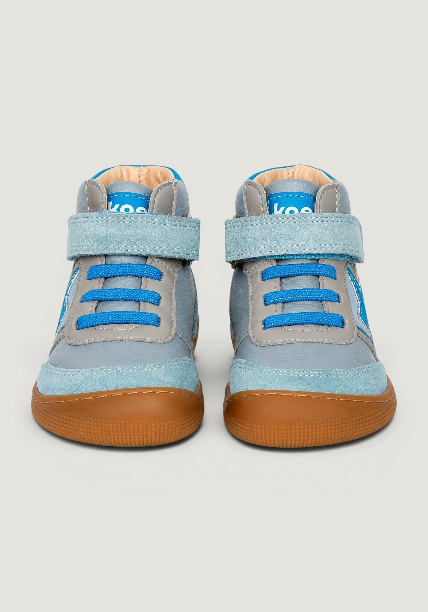 Sneakers Barefoot Wide din piele - Daro Turquoise