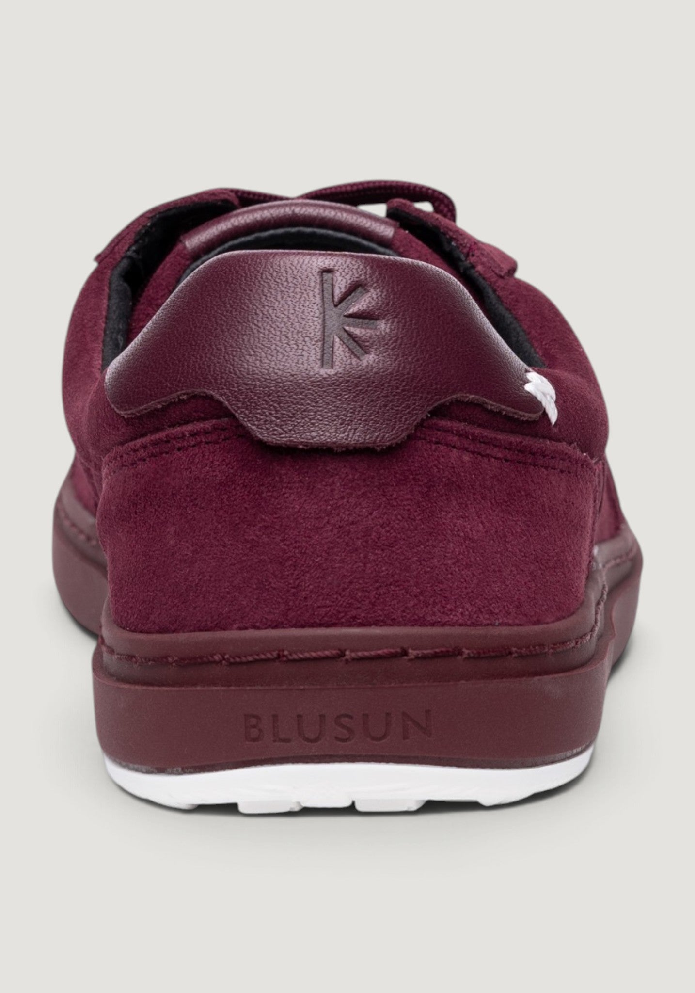 Sneakers Barefoot Wide din piele întoarsă - Berry