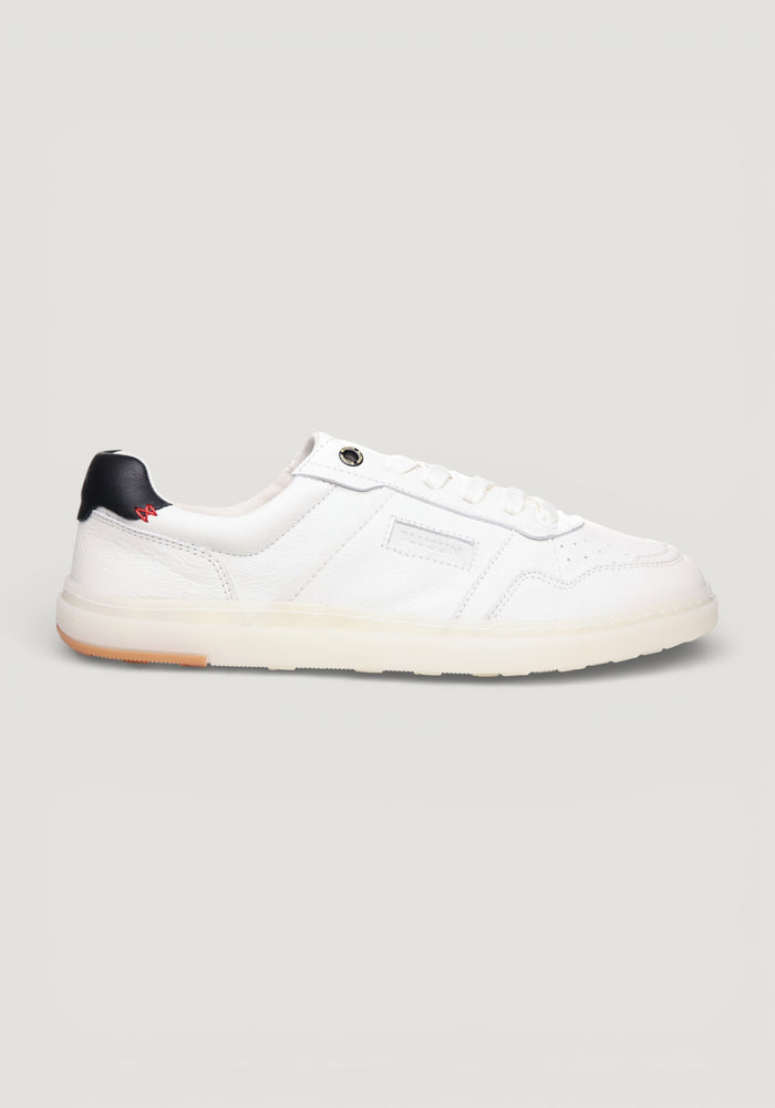 Sneakers Barefoot Wide din piele - White