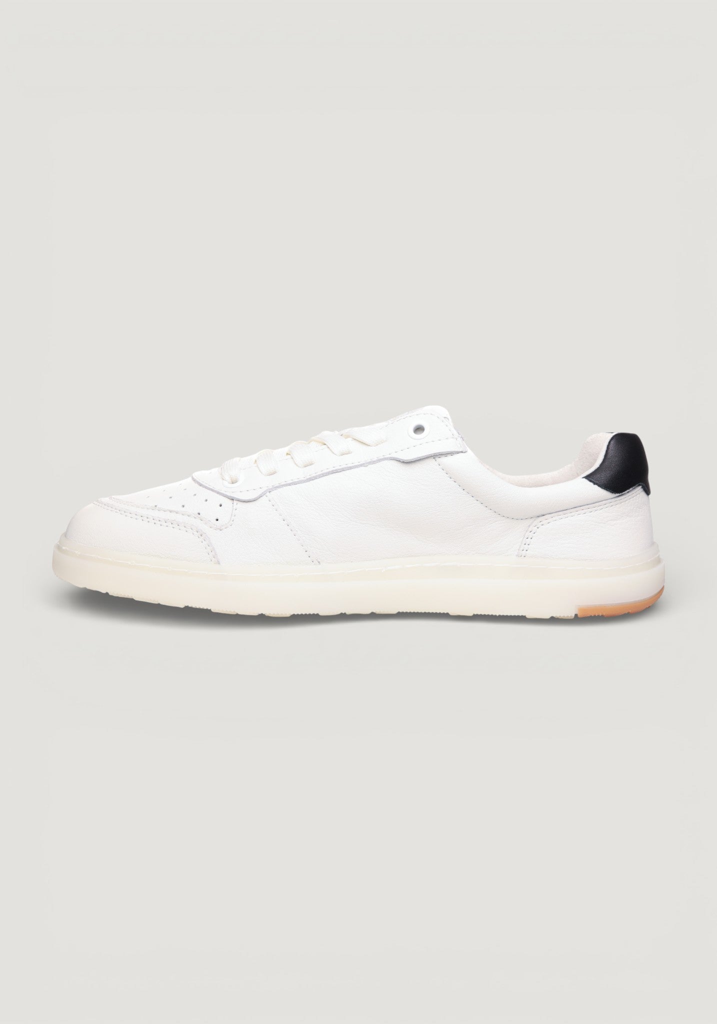 Sneakers Barefoot Wide din piele - White