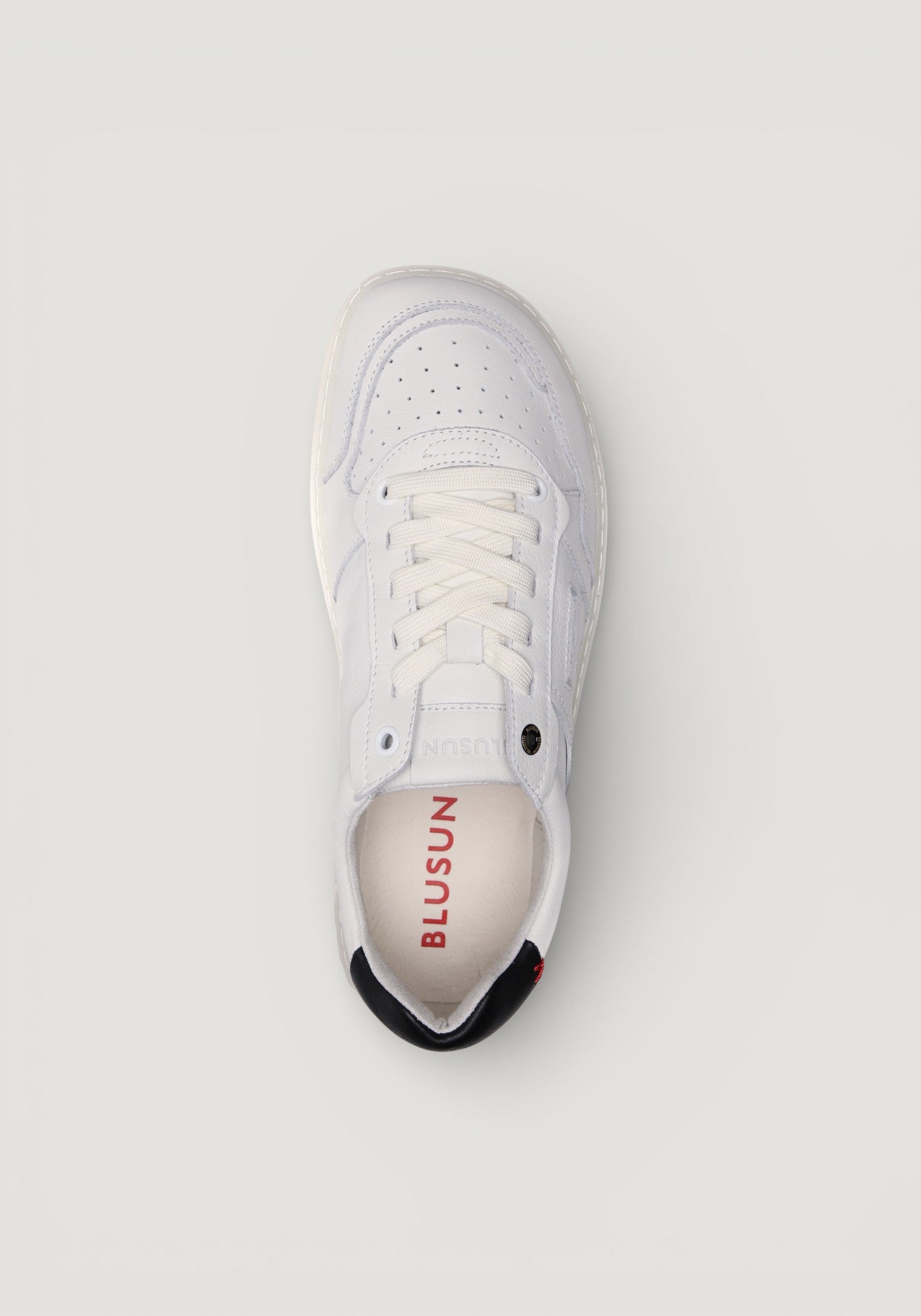 Sneakers Barefoot Wide din piele - White