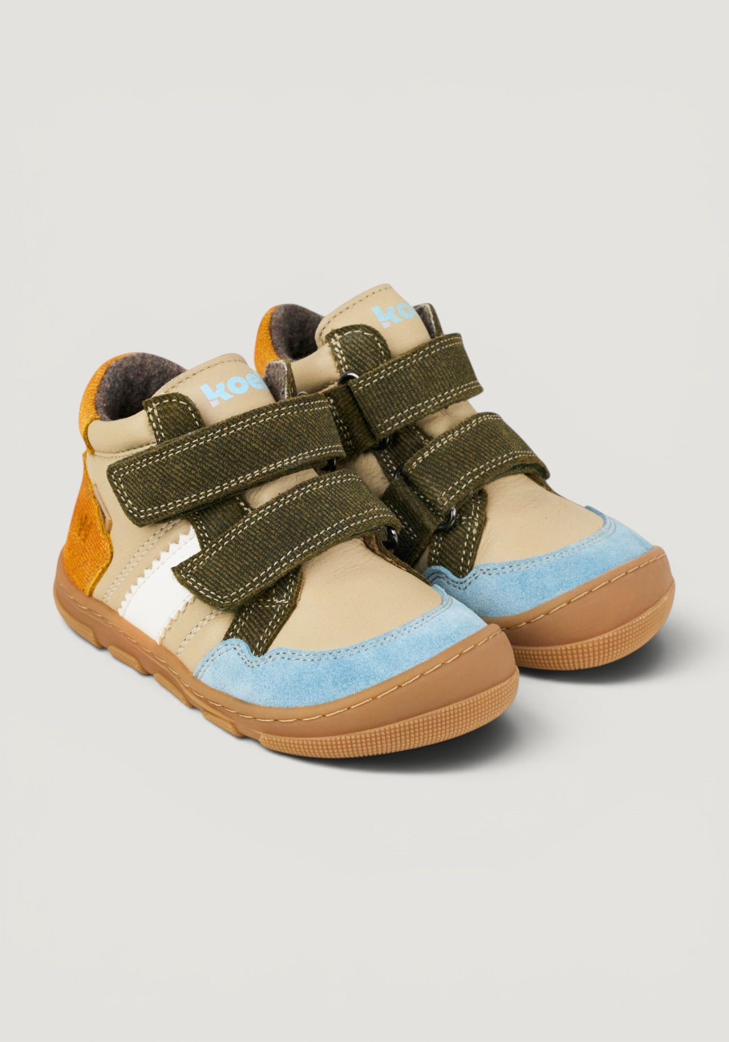 Sneakers Barefoot Wide impermeabili îmblăniți - Kabriel Taupe