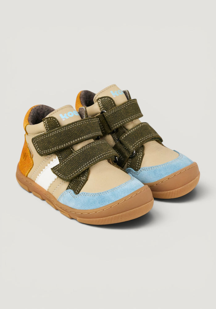 Sneakers Barefoot Wide impermeabili îmblăniți - Kabriel Taupe