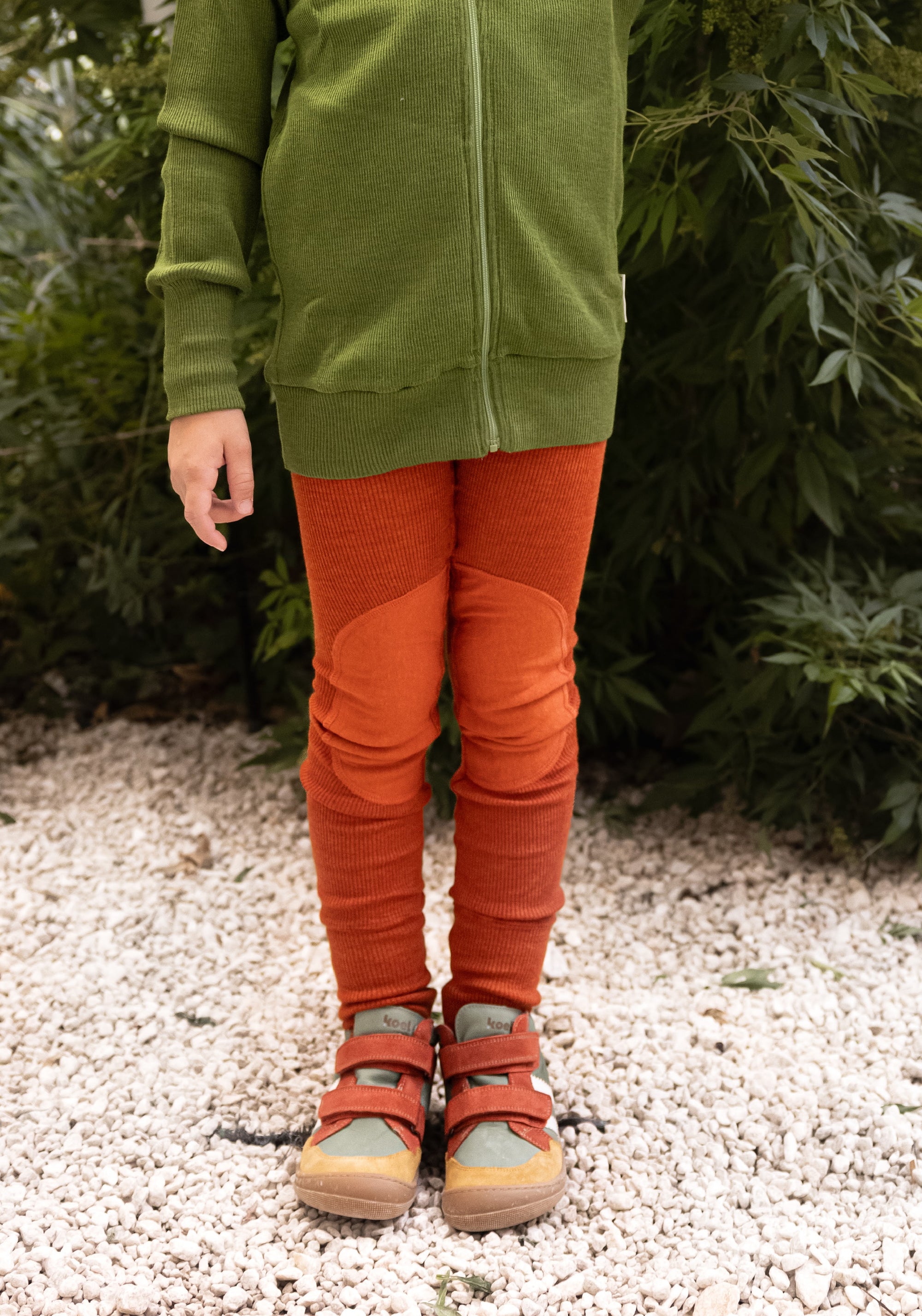 Sneakers Barefoot Wide impermeabili îmblăniți - Kali Green Alface