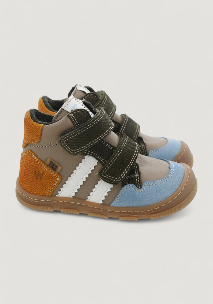 Sneakers Barefoot Wide impermeabili îmblăniți - Kali Taupe