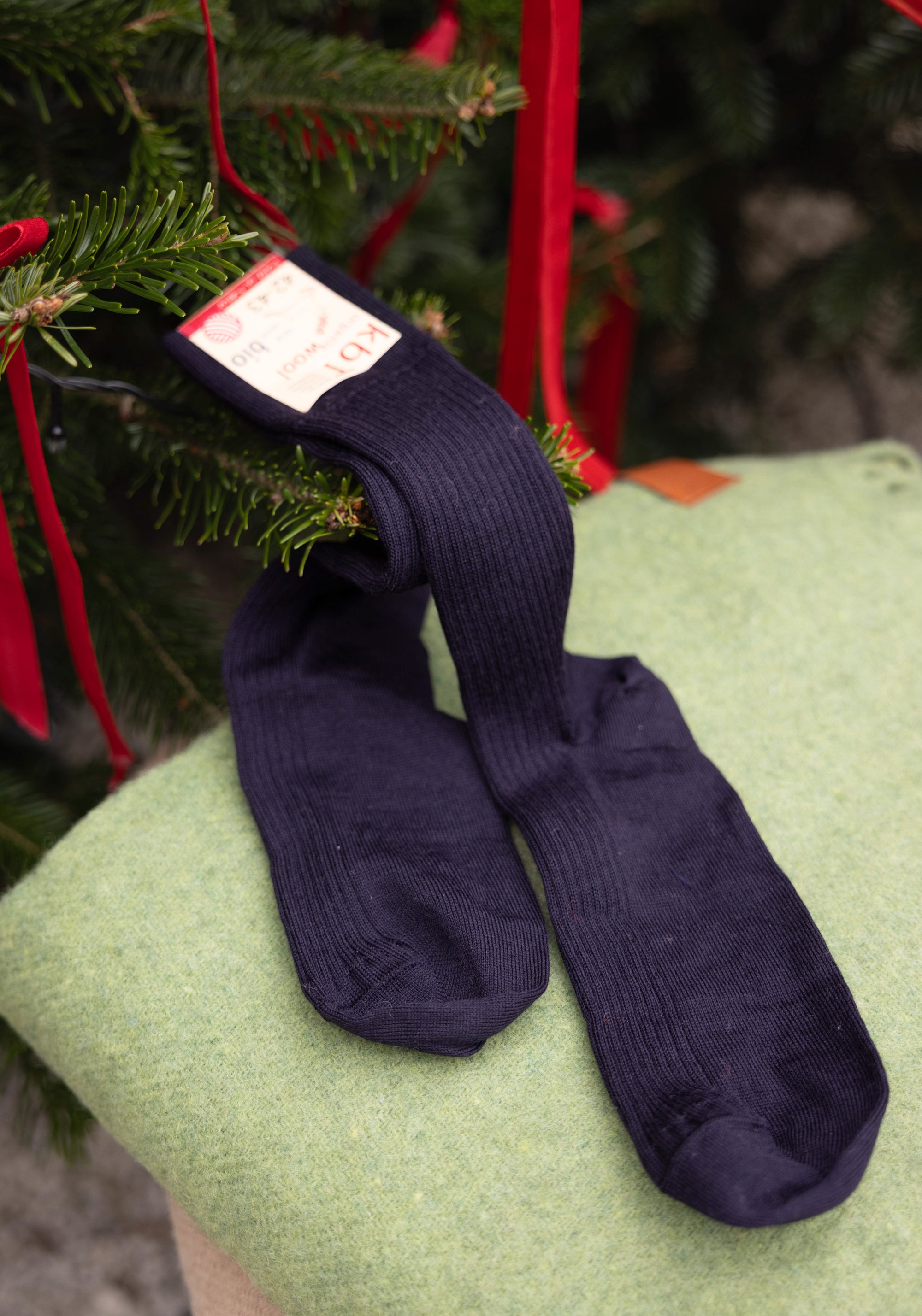 Șosete business bărbați din lână merinos - Marine