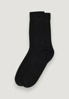 Șosete chunky din lână merinos și bambus - Be Black 37-39