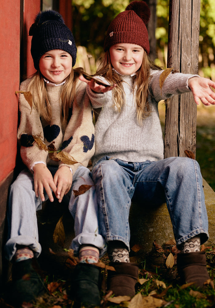 Șosete cu talpă plușată din lână - Torshavn Light Brown