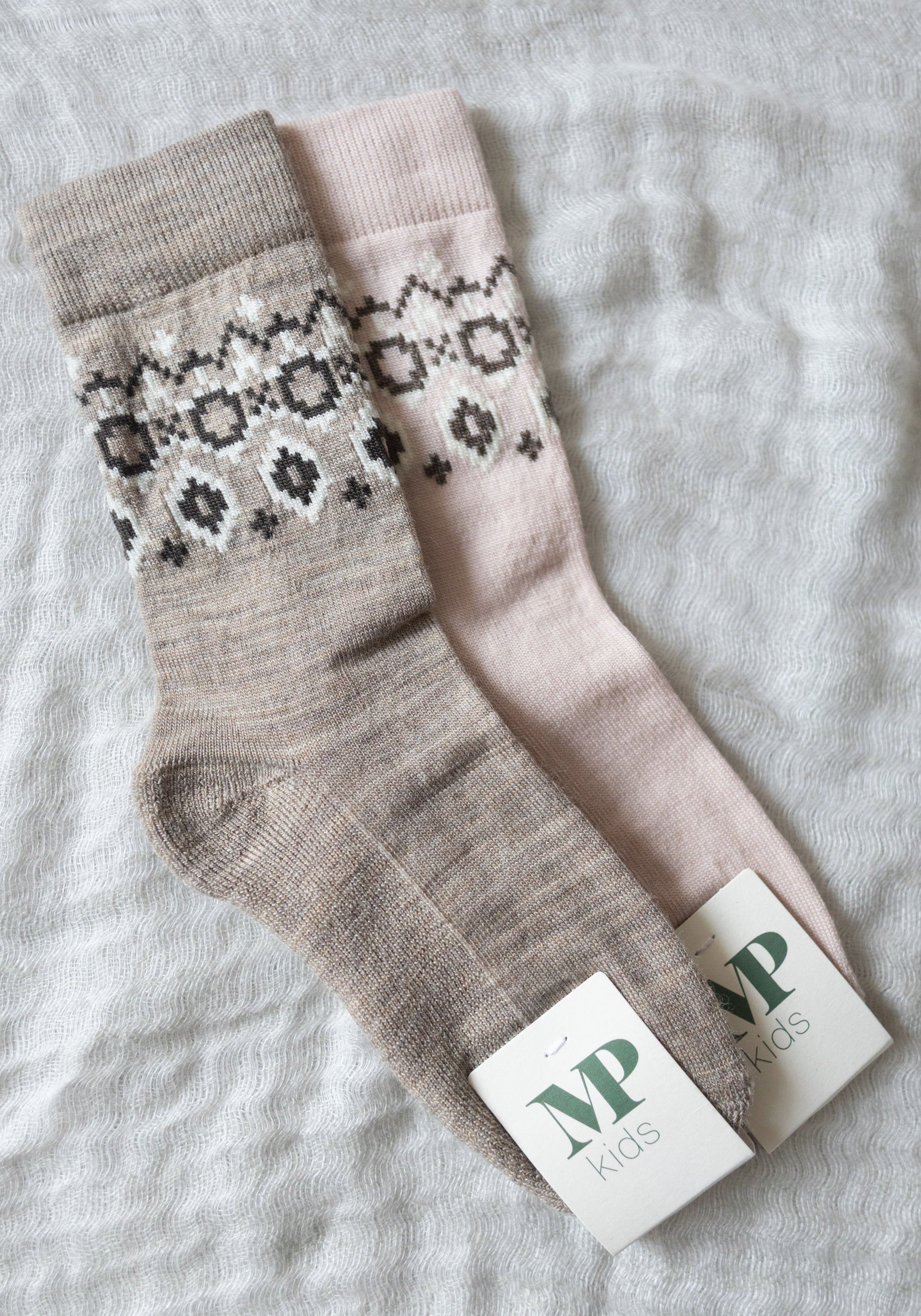 Șosete cu talpă plușată din lână merinos - Torshavn Light Brown