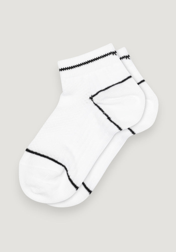 Șosete extrafine din bumbac - Footie Majii White