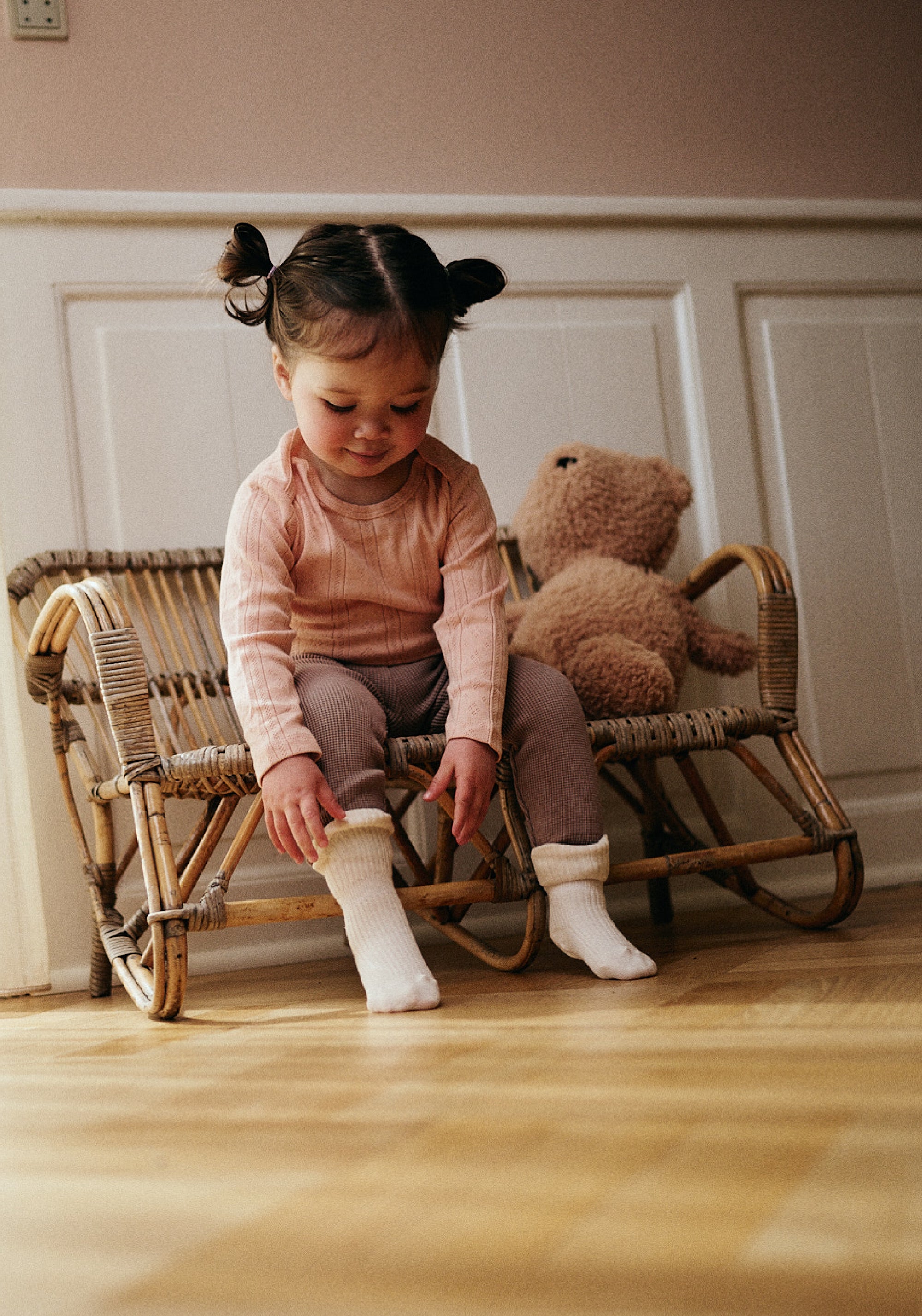 Șosete extrafine bambus - Turn Down Snow White