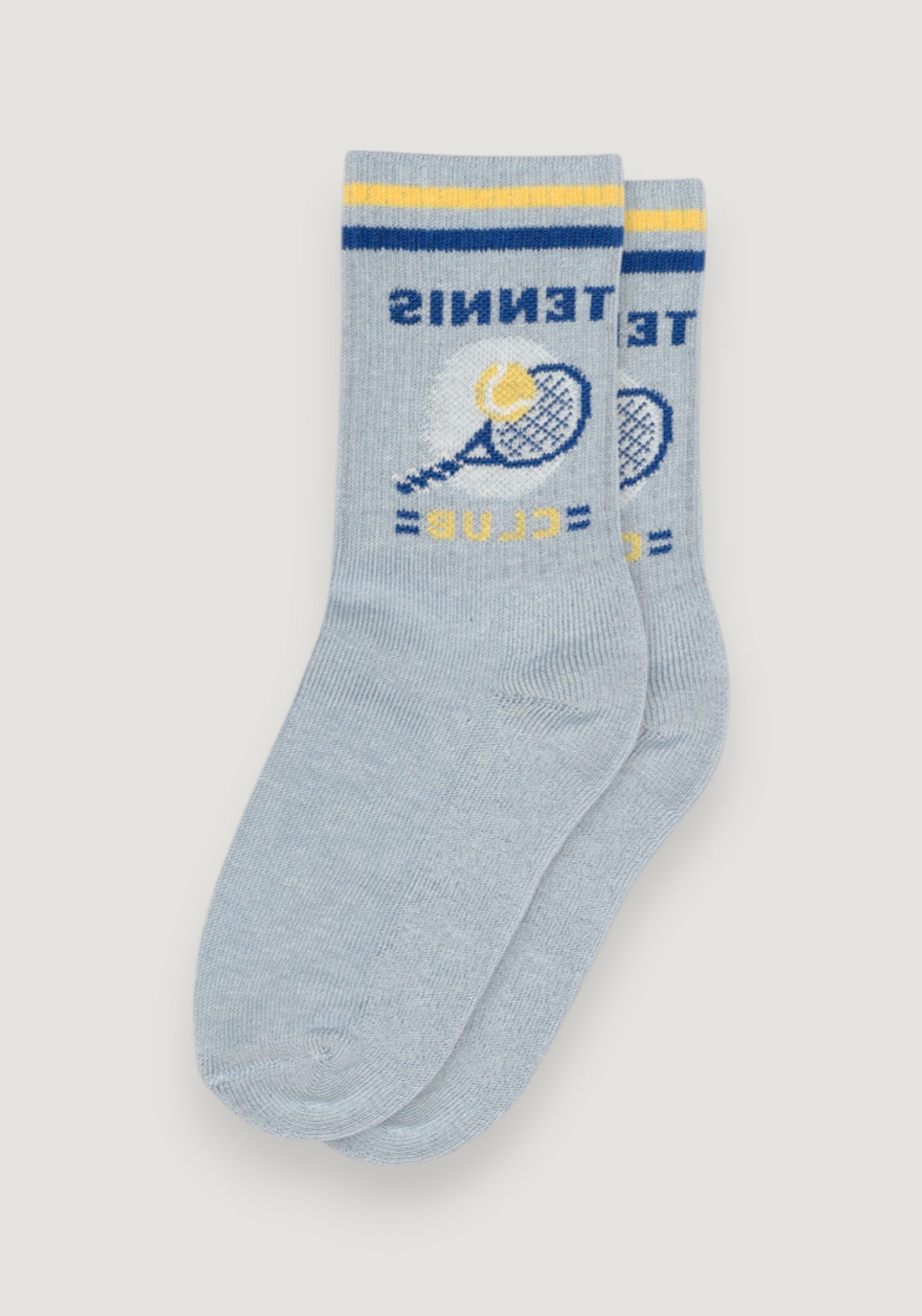 Șosete extrafine cu talpă plușată din bumbac - Otto Dusty Blue