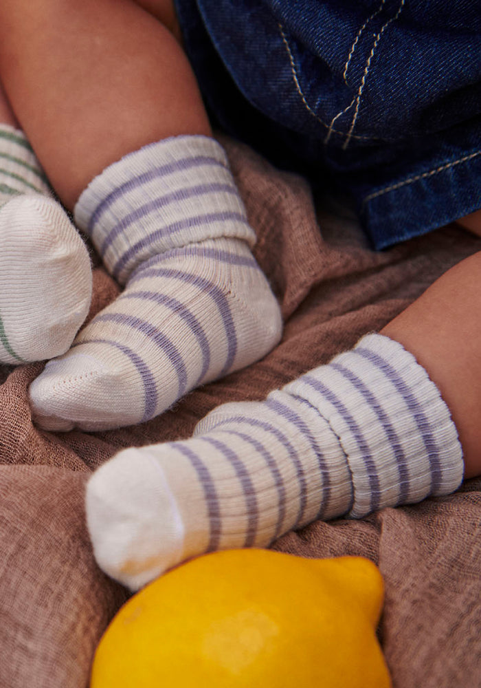 Șosete extrafine din bambus și bumbac - Kallie Lavender Sky