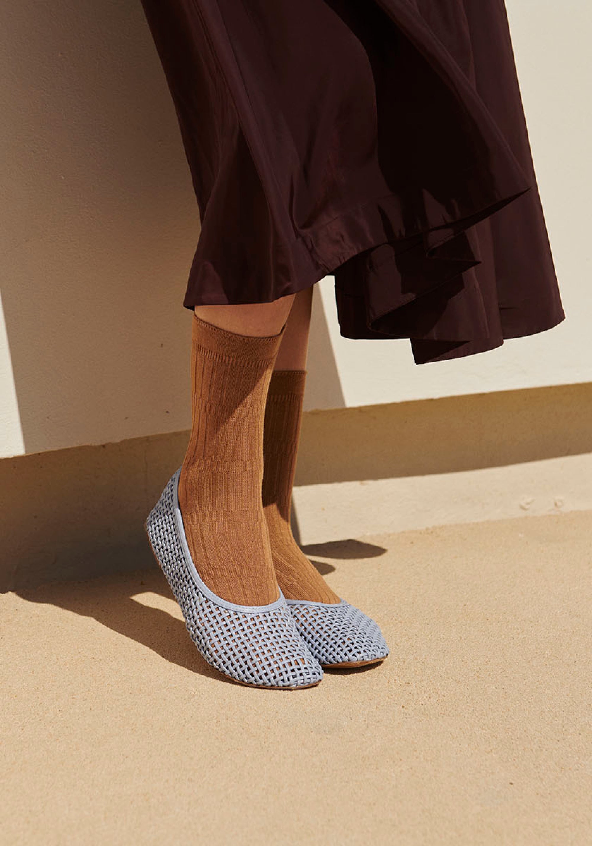 Șosete extrafine din bambus - Ursula Apple Cinnamon