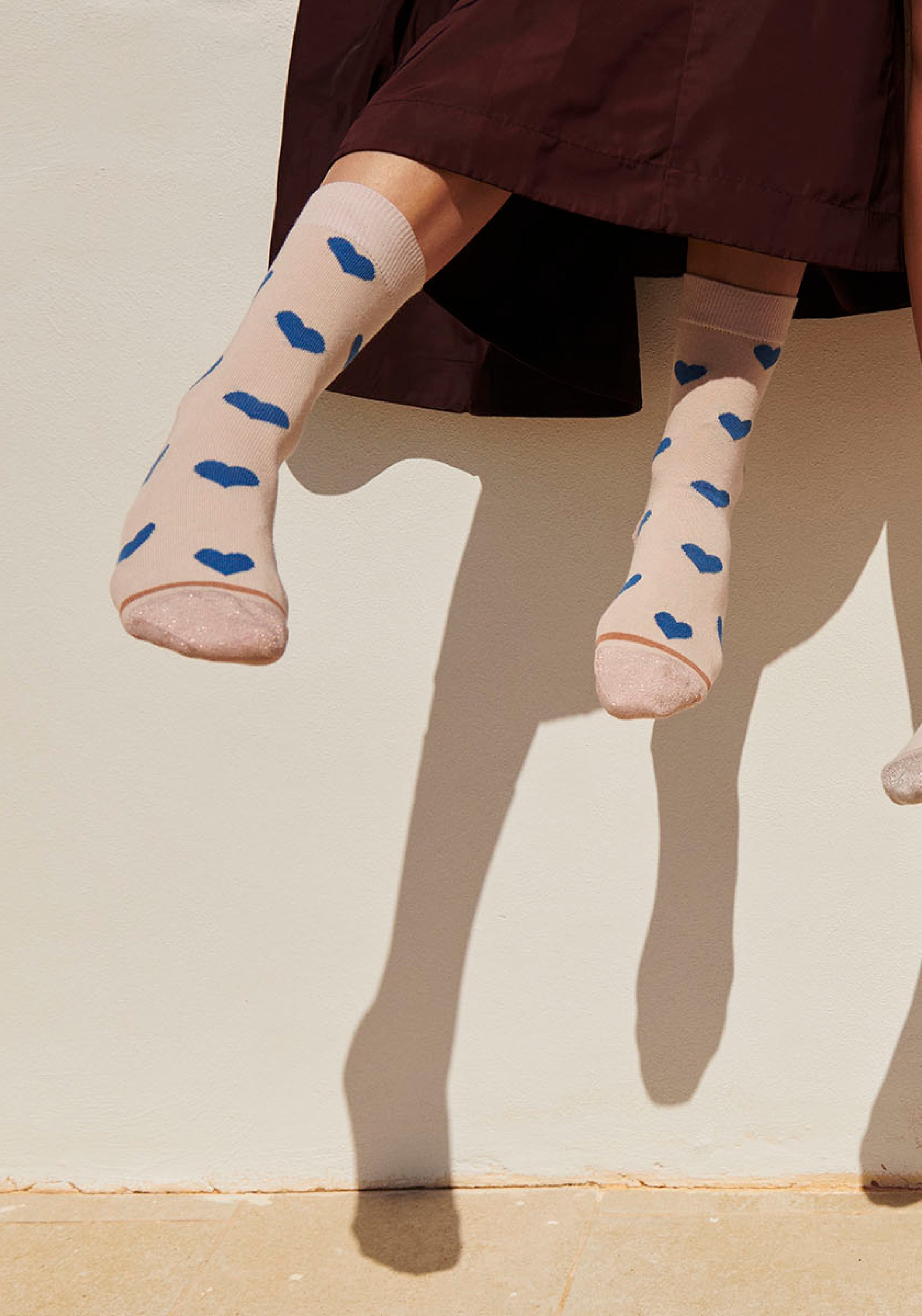 Șosete extrafine din bumbac - Ada Pink Champagne