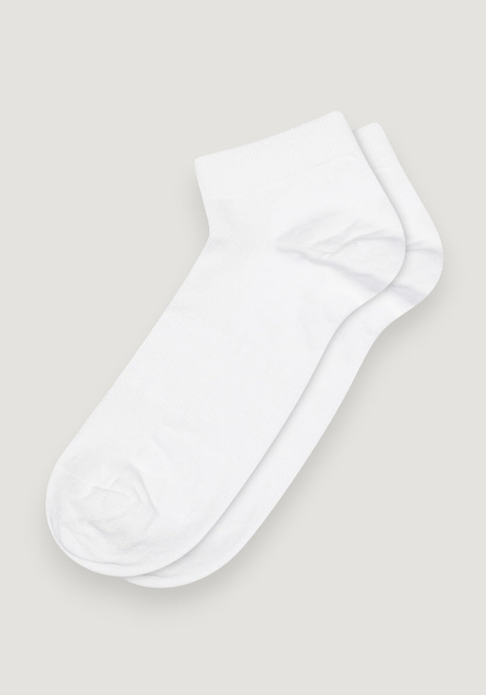 Șosete extrafine din bumbac - Footie Rolf White