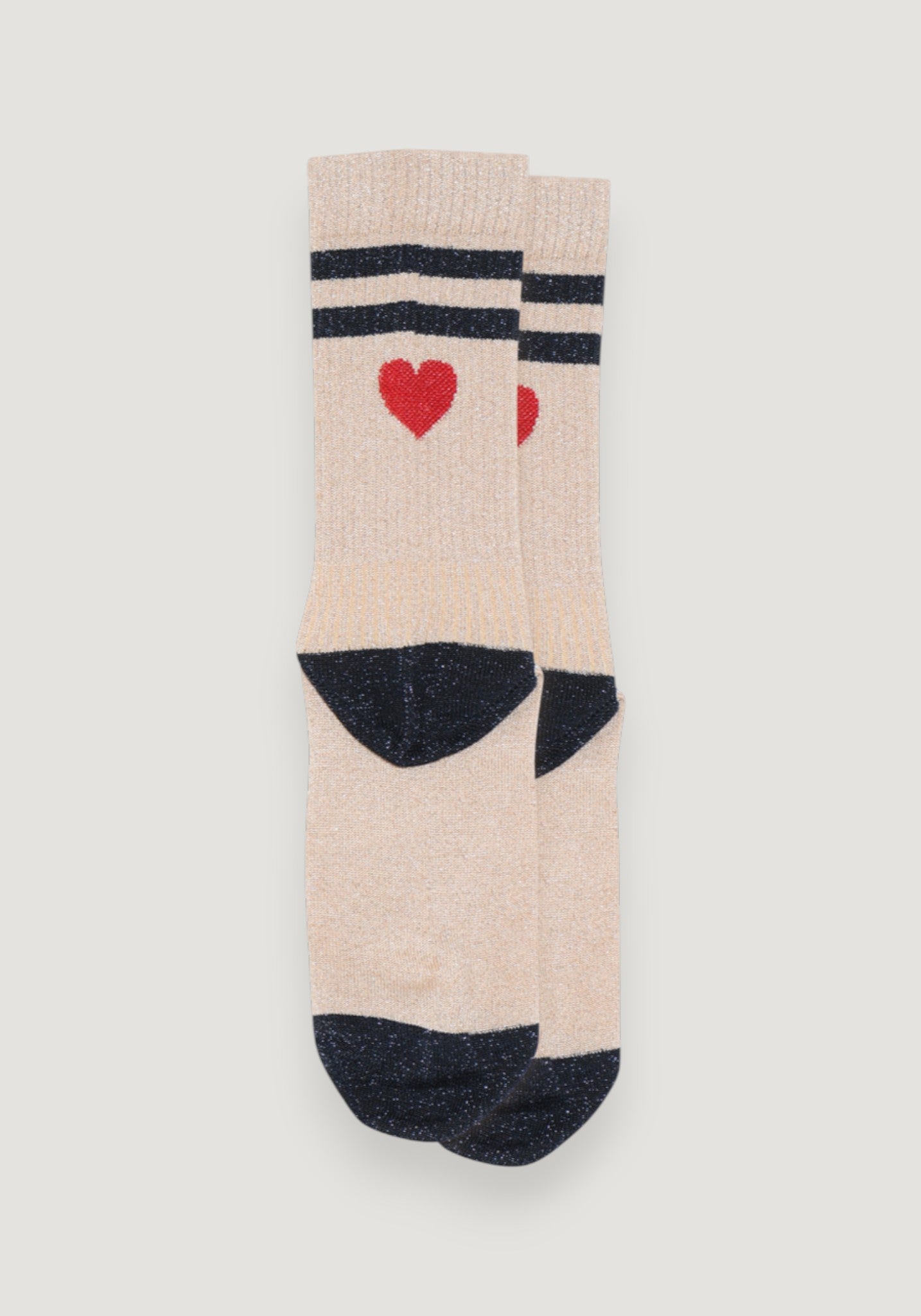 Șosete extrafine din bumbac - Glitter Elga Champagne Beige