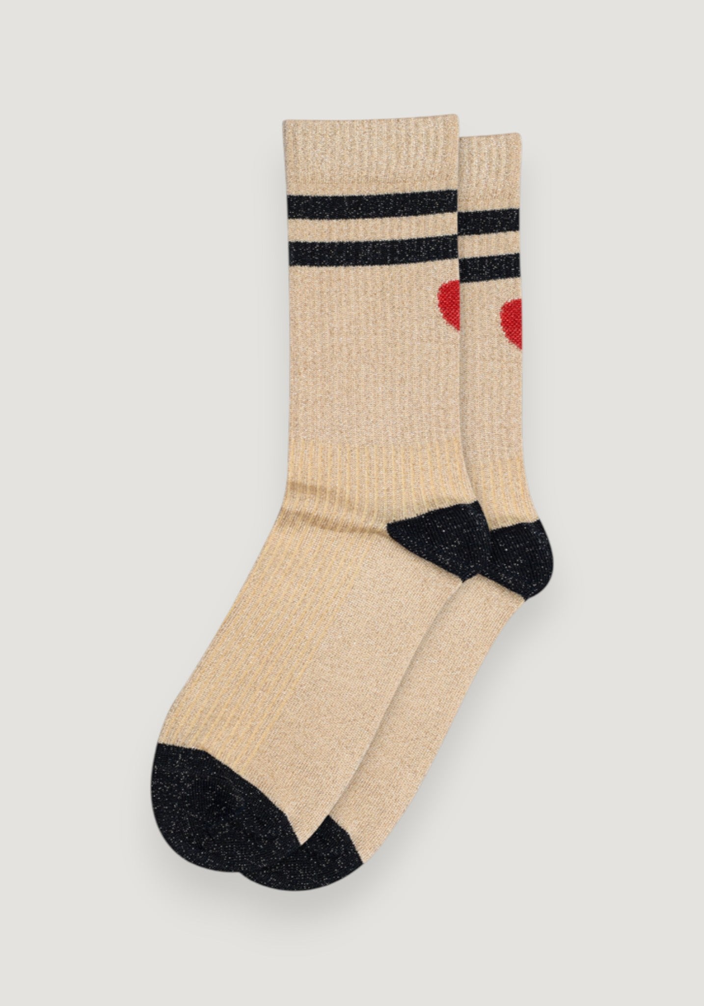 Șosete extrafine din bumbac - Glitter Elga Champagne Beige