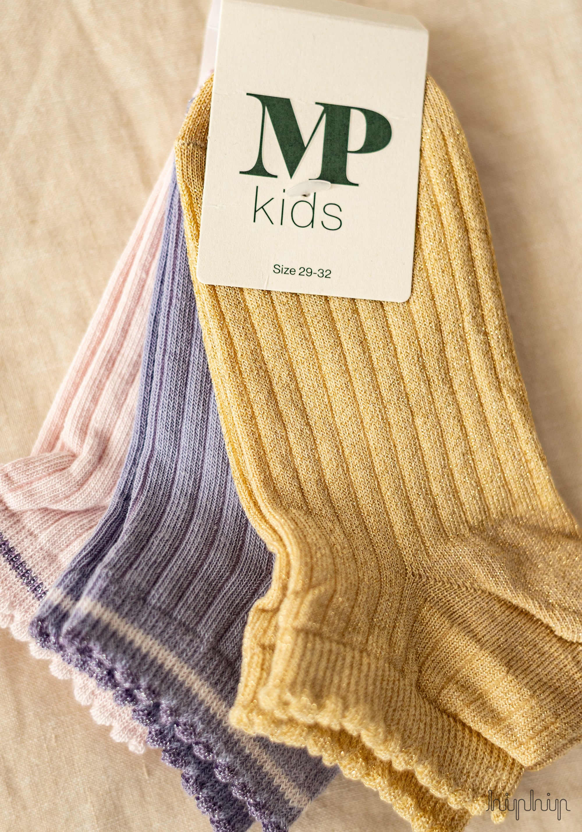 Șosete extrafine din bumbac - Glitter Petra Moonstone (3 perechi)