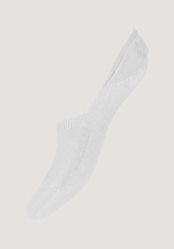 Șosete extrafine femei din bumbac - Invisible White