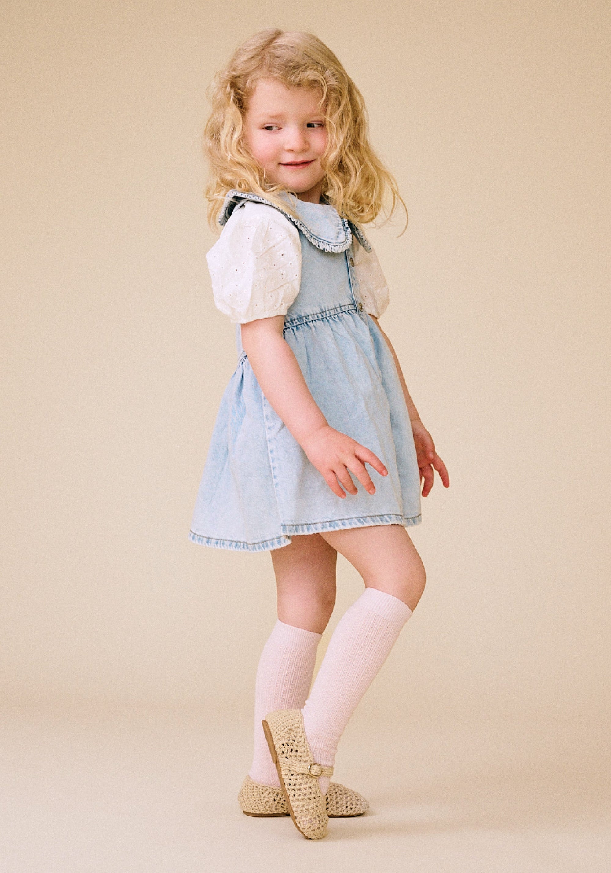 Șosete extrafine din bumbac - Knee Inger Cherry Blossom