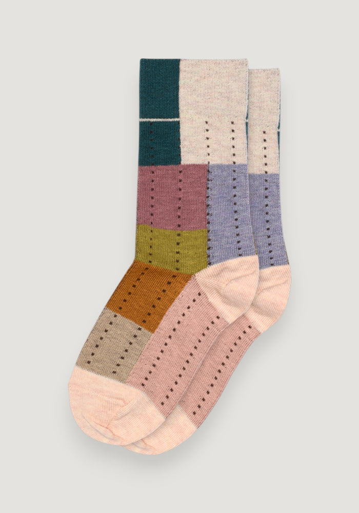 Șosete extrafine din bumbac - Re-stock Silver Pink