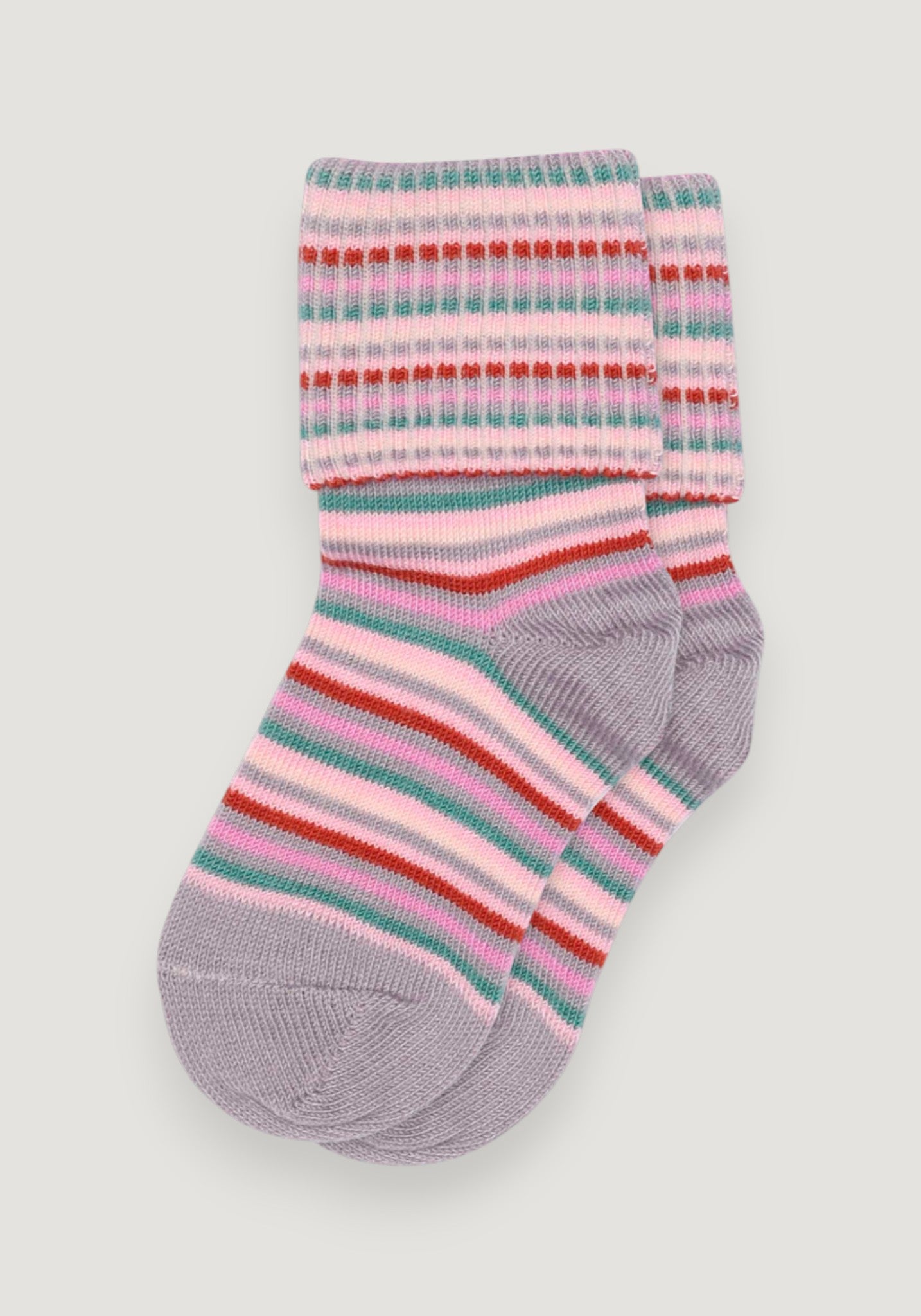 Șosete extrafine din bumbac - Turn Down Re-stock Lavender Gray