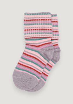 Șosete extrafine din bumbac - Turn Down Re-stock Lavender Gray