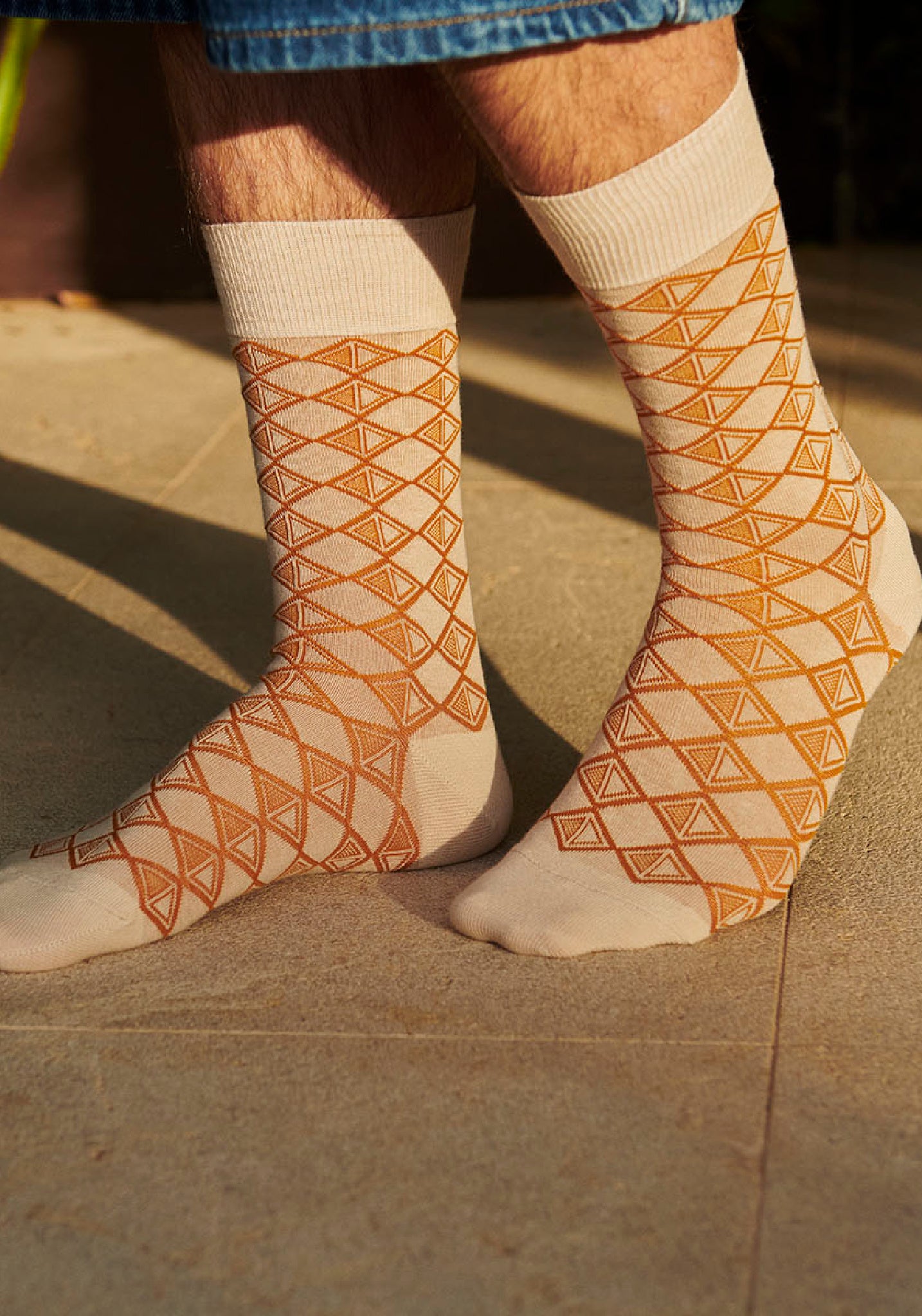 Șosete extrafine din bumbac - Victor Ecru