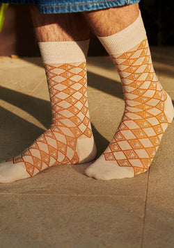 Șosete extrafine din bumbac - Victor Ecru