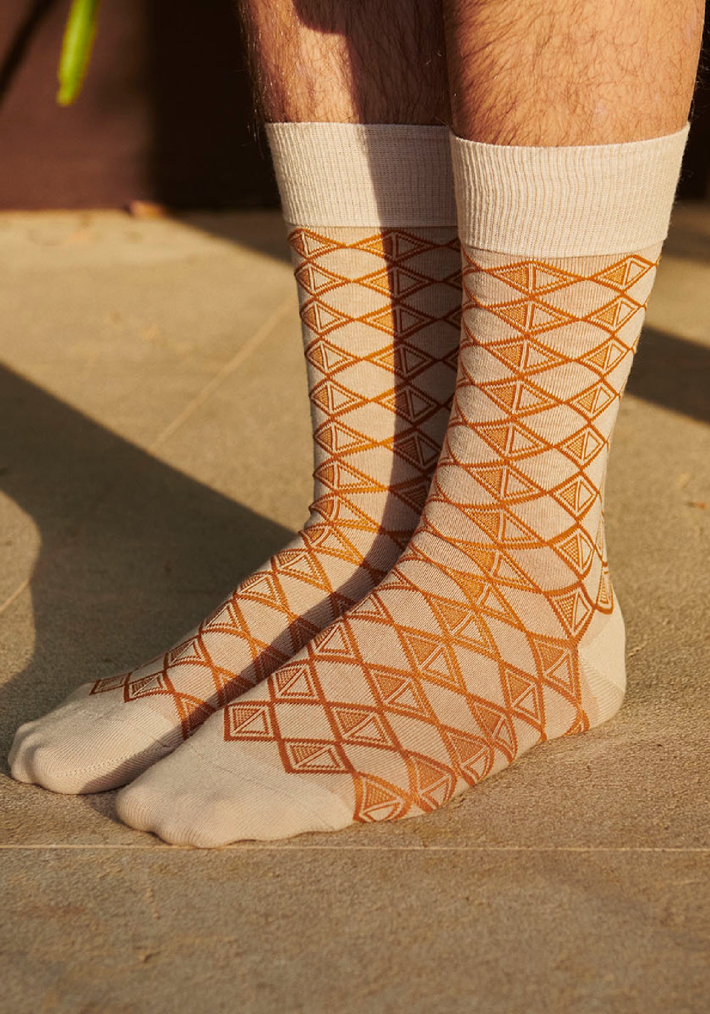 Șosete extrafine din bumbac - Victor Ecru