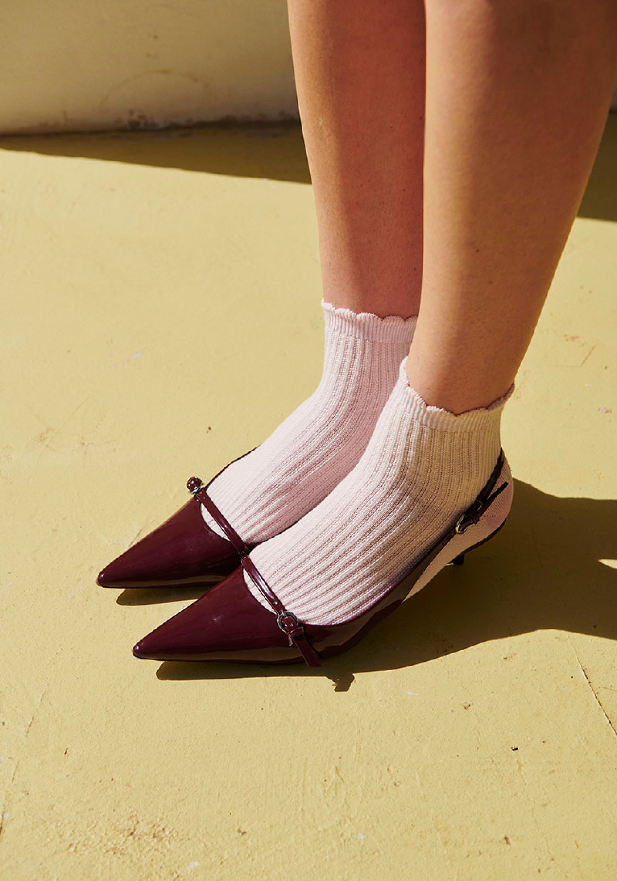 Șosete extrafine din bumbac - Vivian Cherry Blossom